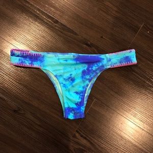 Shade & Shore Tie Dye Swim Bikini Bottoms Medium M